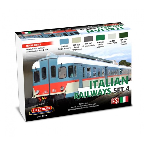 LifeColor Italian Railways Set 4 (22ml x6)