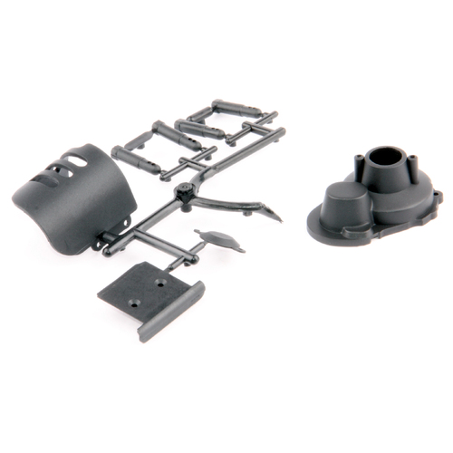 LRP Motor and Maingear Cover Set + Skid Plate - S10 Twister BX/TX