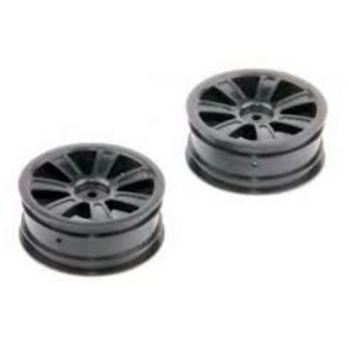 LRP Spoke Wheel front black (2 pcs) - S10 Twister BX