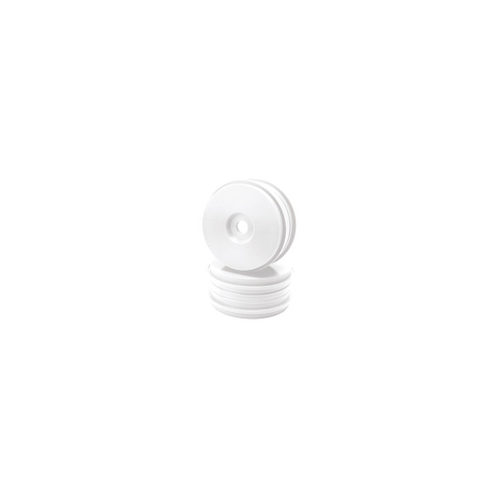 *DISC* LRP DISH WHEELS (WHITE) - S8 BX