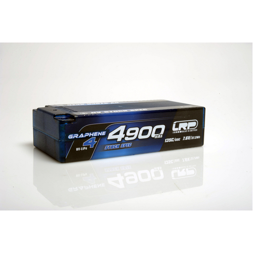 LRP HV Stock Spec Shorty GRAPHENE-4 4900mAh Hardcase battery - 7.6V LiPo - 135C/65C