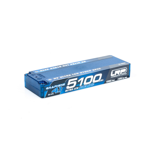 LRP HV Ultra LCG Stock Spec GRAPHENE-4.1 5100mAh Hardcase - 7.6V LiPo - 135C/65C