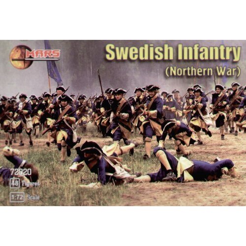 Mars 1/72 Swedish Infantry . Northern War. Plastic Model Kit