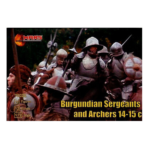 Mars 1/72 Burgundian Sergeants and Archers Plastic Model Kit