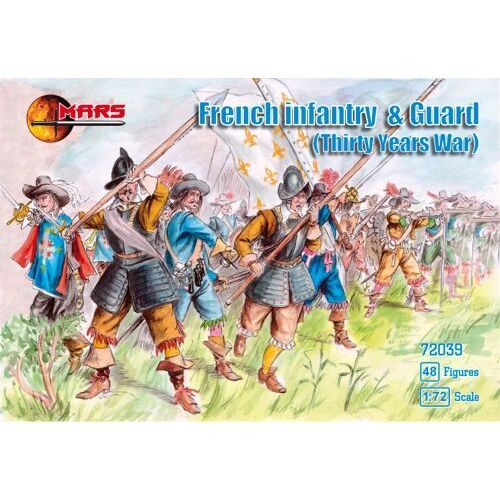 Mars 1/72 Thirty Years War French infantry and Guard Plastic Model Kit