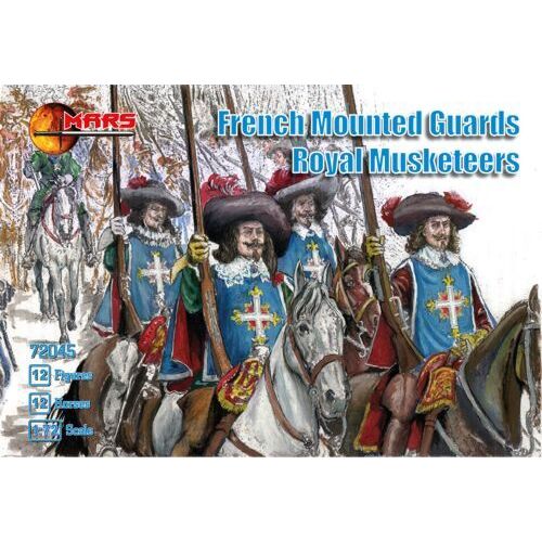 Mars 1/72 French mounted Guards royal musketeers Plastic Model Kit