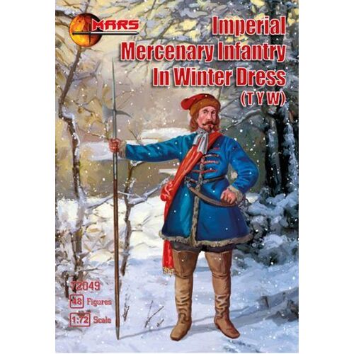 Mars 1/72 Imperial Mercenary Infantry in winter dress TYW Plastic Model Kit