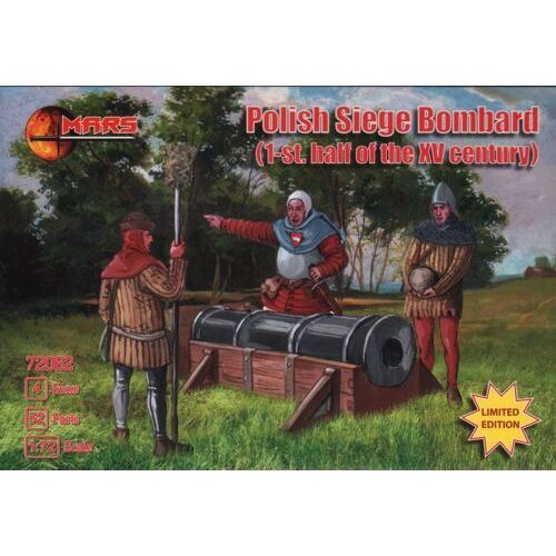 Mars 1/72 Polish Siege Bombard 1st half XV c Plastic Model Kit