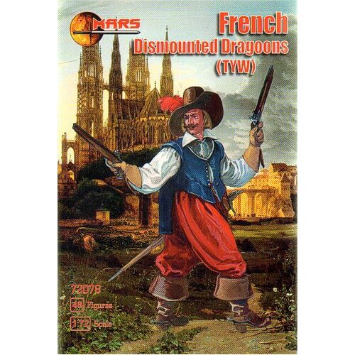 Mars 1/72 French Dismount Dragoons - Plastic Model Kit