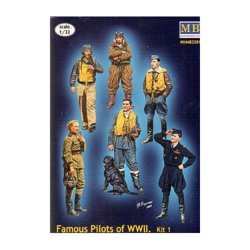 Master Box 1/32 Series Famous pilots of WWII era, kit No.1 Plastic Model Kit