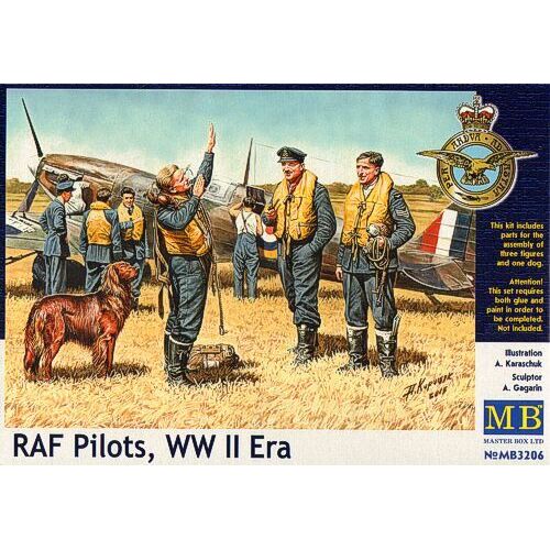 Master Box 1/32 RAF Pilots, WW II Era Plastic Model Kit