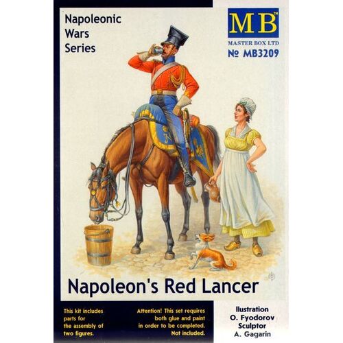 Master Box 1/32 Napoleon's Red Lancer, Napoleonic Wars Series Plastic Model Kit