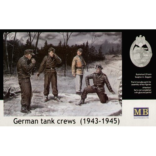 Master Box 1/35 German tank crew (1943-1945) Kit No1 Plastic Model Kit