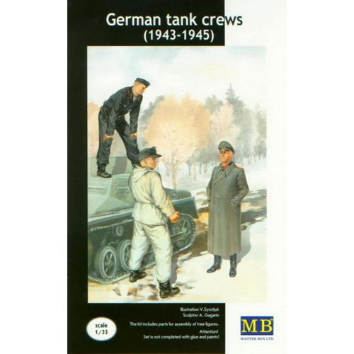 Master Box 1/35 German tank crew (1943-1945) Kit No2 Plastic Model Kit