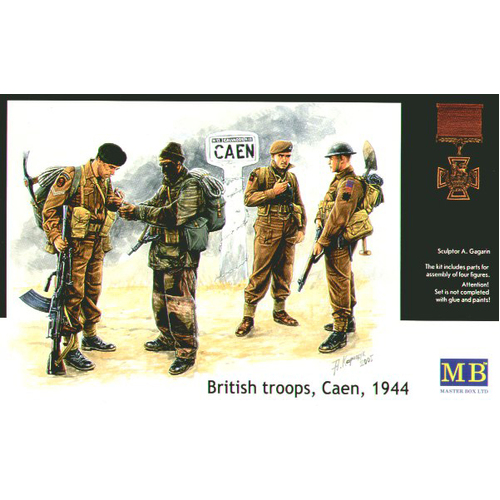 Master Box 1/35 British troops, Caen, 1944 Plastic Model Kit