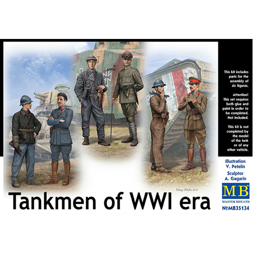 Master Box 1/35 Tankmen of WWI era Plastic Model Kit