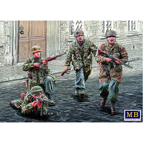 Master Box 1/35 German Paratroopers. WW II era Plastic Model Kit