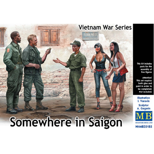 Master Box 1/35 Somewhere in Saigon, Vietnam War Series Plastic Model Kit