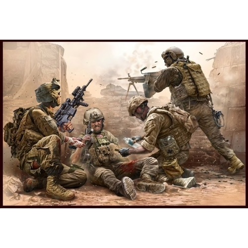 Master Box 1/35 Under Fire. Modern US Infantry Plastic Model Kit