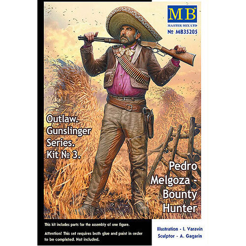 Master Box 1/35 Outlow. Gunslinger series. Kit No. 3. Pedro Melgoza - Bounty Hunter