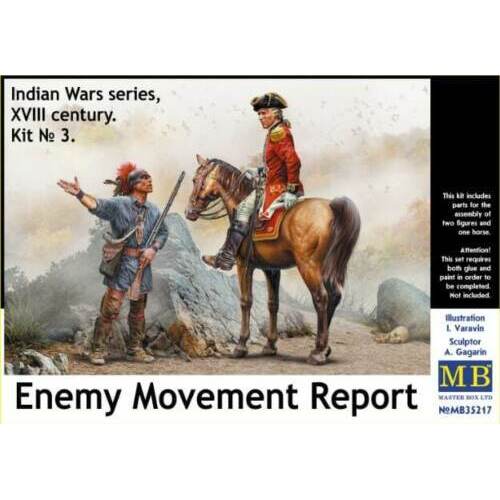 Master Box 1/35 Enemy Movement Report. Indian Wars Series, XVIII century. Kit No. 3