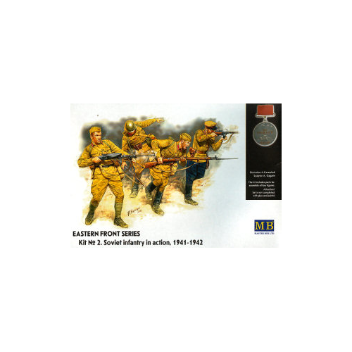 Master Box 1/35 Eastern Front Series. Kit No 2. Soviet Infantry, 1941-1942