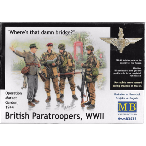 Master Box 1/35 British paratroopers, 1944. Kit 1 Plastic Model Kit