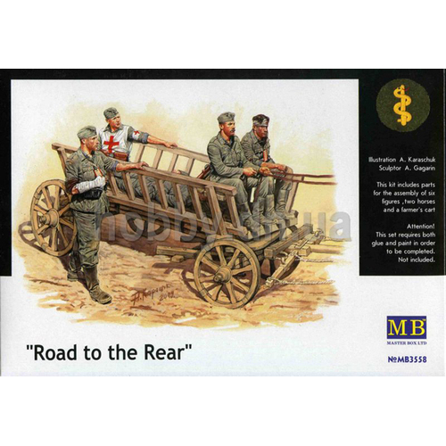 Master Box 1/35 Road to the Rear Plastic Model Kit