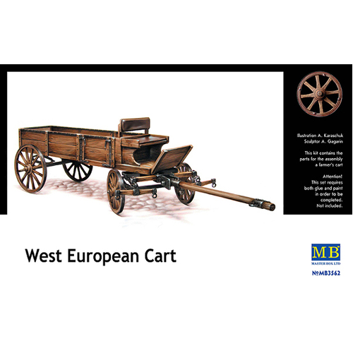 Master Box 1/35 West European Cart Plastic Model Kit