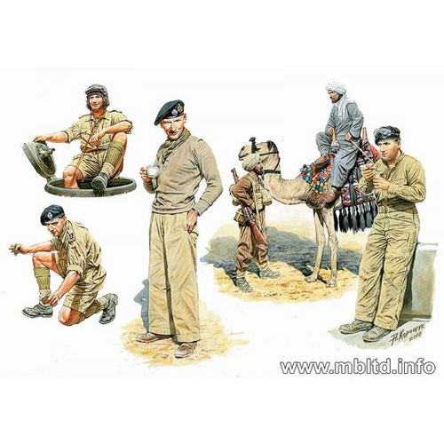 Master Box 1/35 English troops in Northern Africa, WWII era Plastic Model Kit