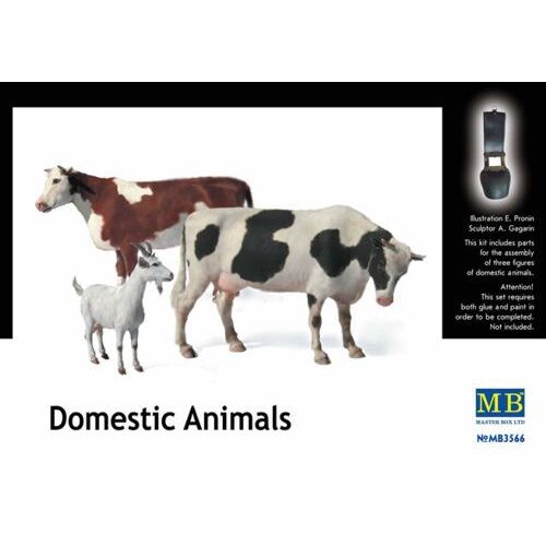 Master Box 1/35 Domestic Animals Plastic Model Kit