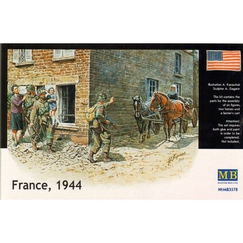 Master Box 1/35 France, 1944 Plastic Model Kit