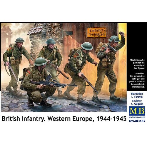 Master Box 1/35 British Infantry. Western Europe. 1944-1945 NEW! Plastic Model Kit