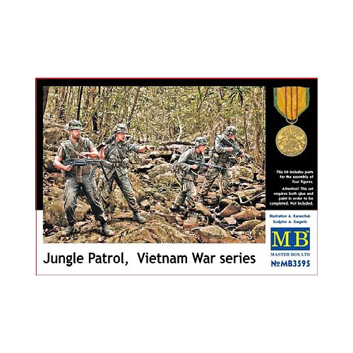 Master Box 1/35 Jungle Patrol, Vietnam War series Plastic Model Kit