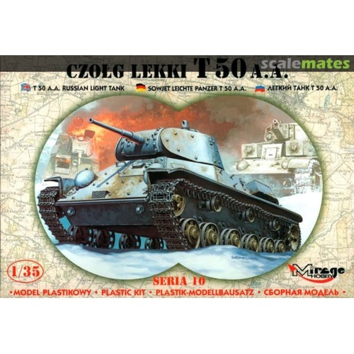 Mirage 1/35 TANK T-50 Aplic Armor Plastic Model Kit