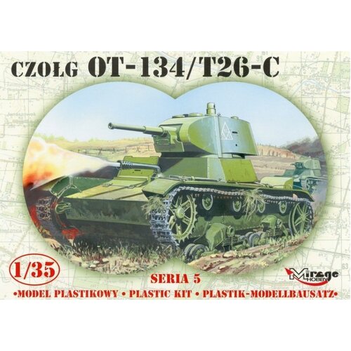 Mirage 1/35 OT-134 / T-26-C TANK Plastic Model Kit