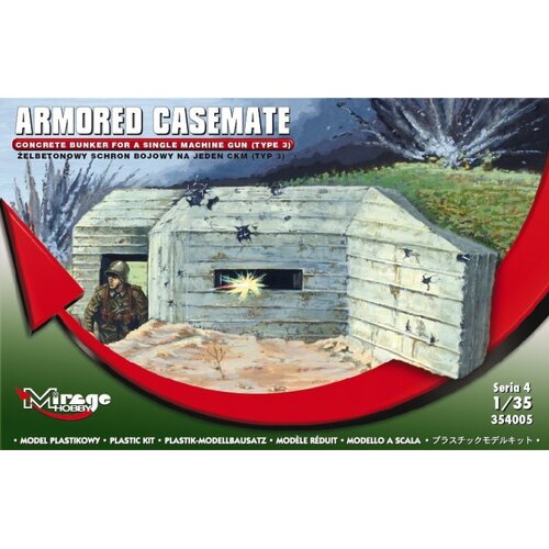 Mirage 1/35 BUNKER / Armored Casemate / - (old number 35405) Plastic Model Kit