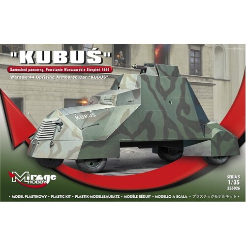 Mirage 1/35 KUBUS Armoured car - August/September 1944 WARSAW Plastic Model Kit