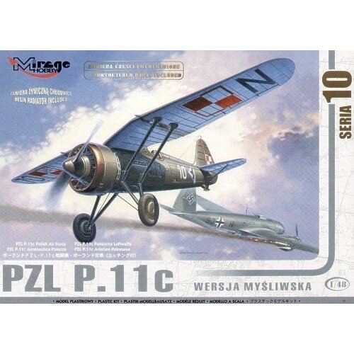 Mirage 1/48 PZL P-11c POLISH AIR FORCE (with photoetch) Plastic Model Kit