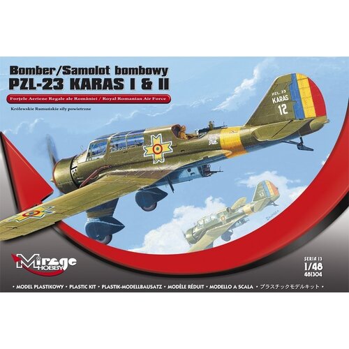 Mirage 1/48 PZL-23 KARAS I & II, ROYAL ROMANIAN FORCE Plastic Model Kit