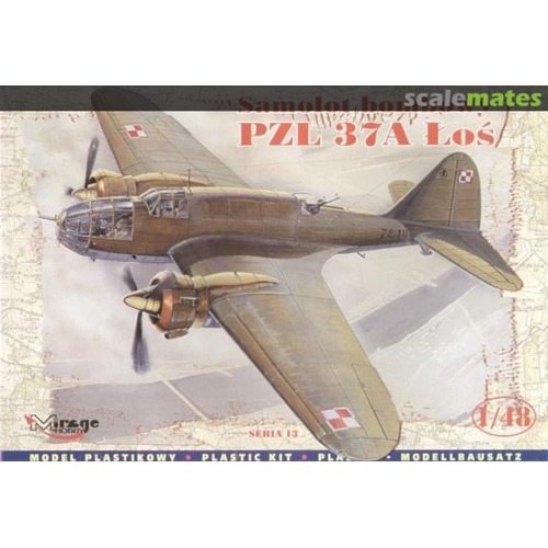 Mirage 1/48 PZL 37A LOS BOMBER Plastic Model Kit