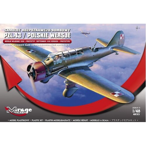 Mirage 1/48 PZL 43A POLSKIE WERSJE WOJENNE 1939 + PROTOTYPE (Light bomber & reconnaissance)