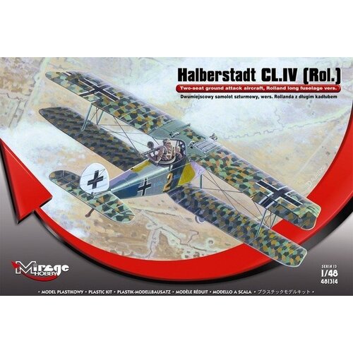 Mirage 1/48 HALBERSTADT CL.IV (vers. Rollang - long fuselage) Plastic Model Kit