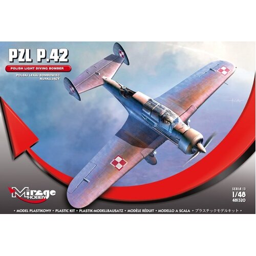 Mirage 1/48 PZL P.42 [ POLISH LIGHT DIVING BOMBER ] Plastic Model Kit