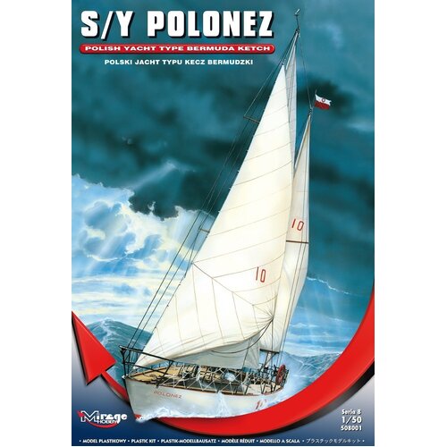 Mirage 1/50 YACHT S/Y "POLONEZ" - (in catalogue No 50202) Plastic Model Kit