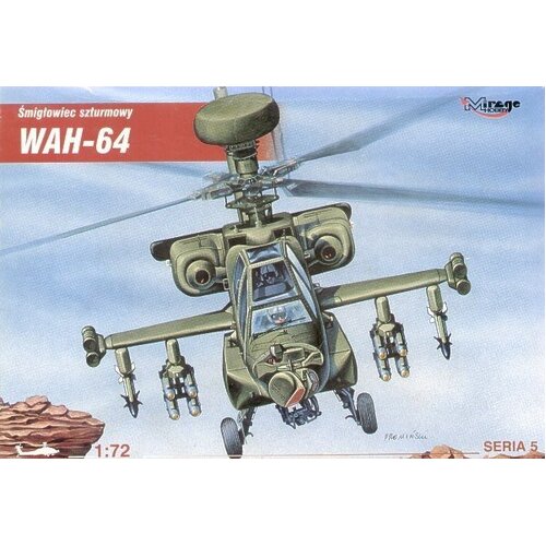 Mirage 1/72 WAH-64 Multi-Mission Combat Helicopter Plastic Model Kit