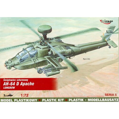 Mirage 1/72 AH-64 D APACHE-LONGBOW Plastic Model Kit