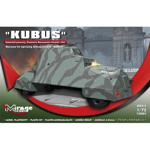 Mirage 1/72 KUBUS Armoured car - August/September 1944 WARSAW Plastic Model Kit