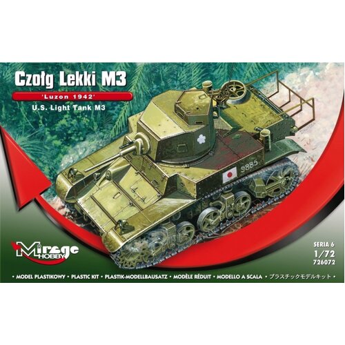 Mirage 1/72 Light tank M3 " Luzon". Plastic Model Kit