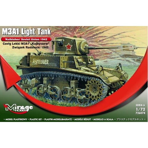 Mirage 1/72 M3A1 Light Tank " Kuibyshev". Soviet Union 1942 Plastic Model Kit